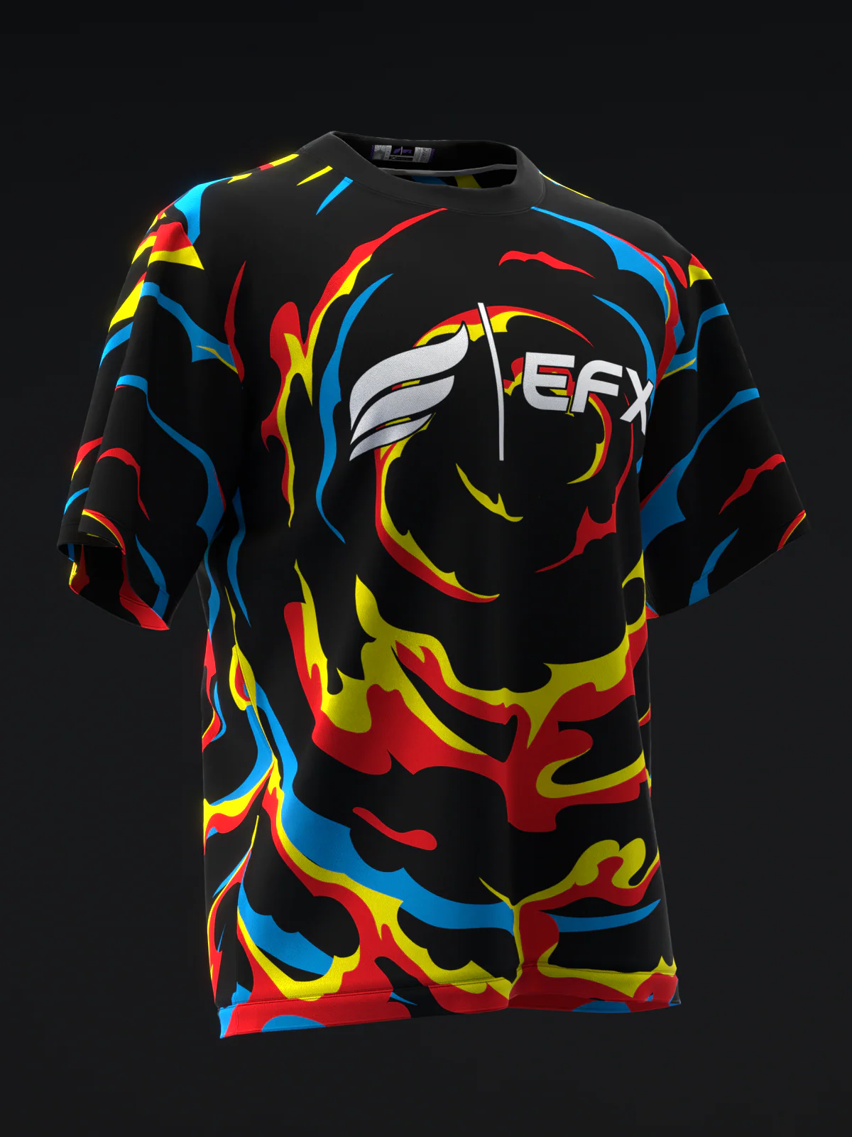 Fantasy - Red Blue Yellow - Bowling Jersey - Image 3