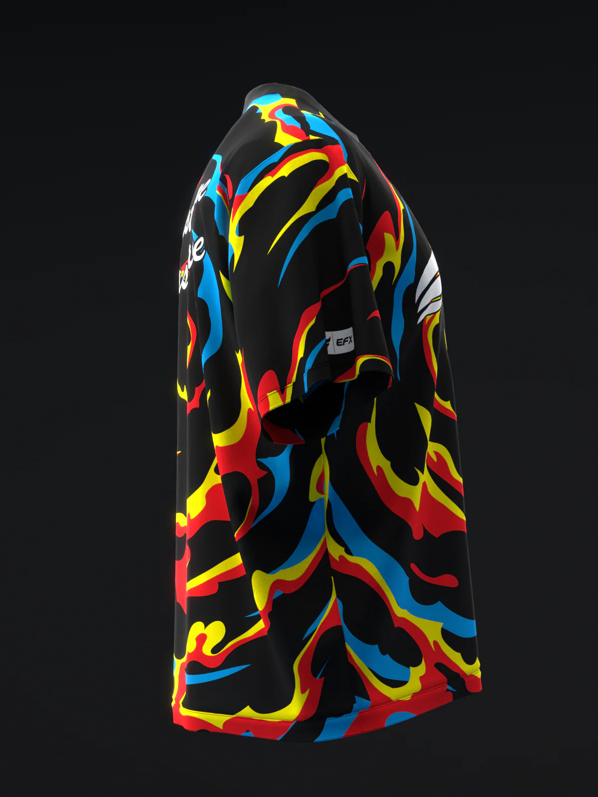 Fantasy - Red Blue Yellow - Bowling Jersey - Image 4