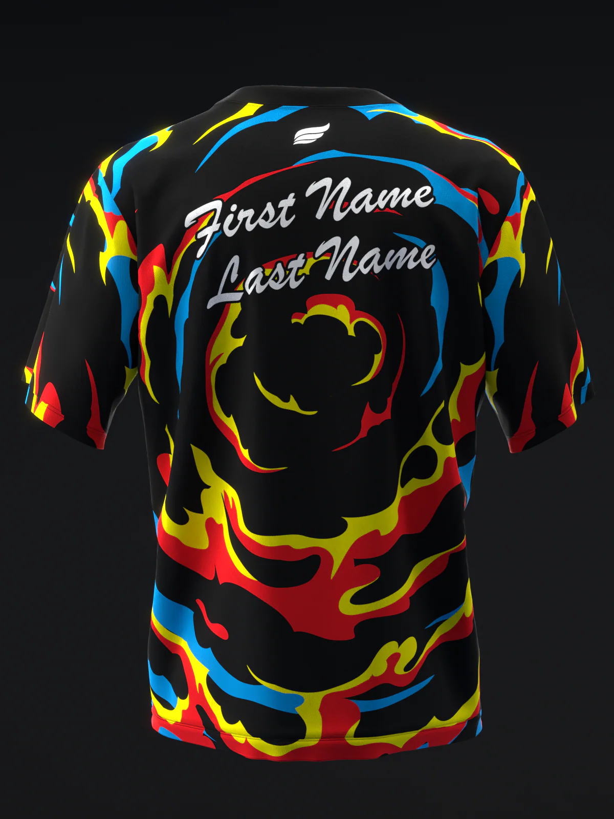 Fantasy - Red Blue Yellow - Bowling Jersey - Image 5