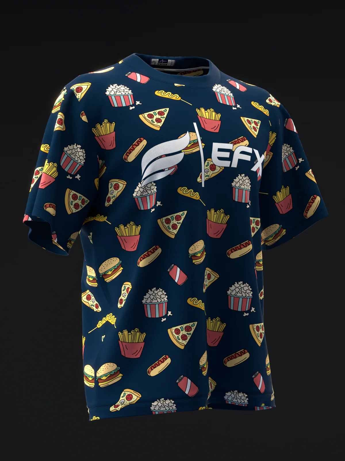 Fast Food - Black - Bowling Jersey - Image 3