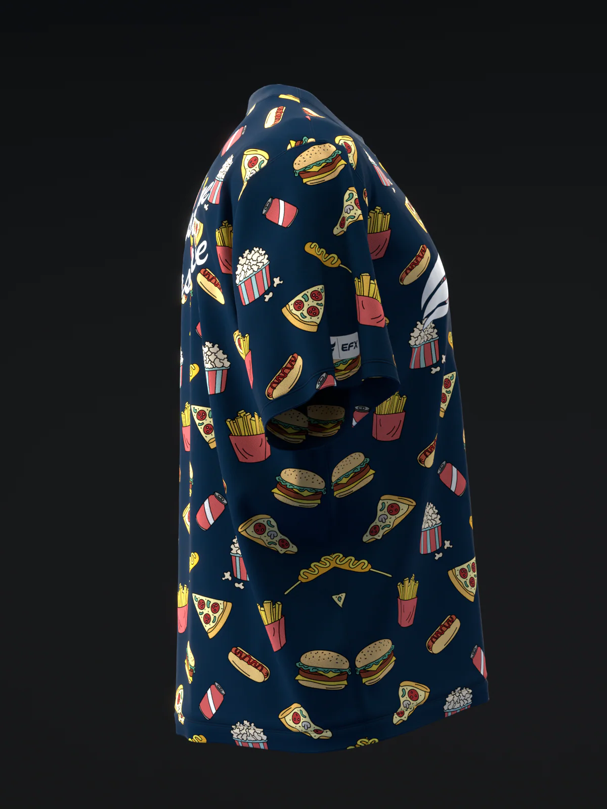 Fast Food - Black - Bowling Jersey - Image 4