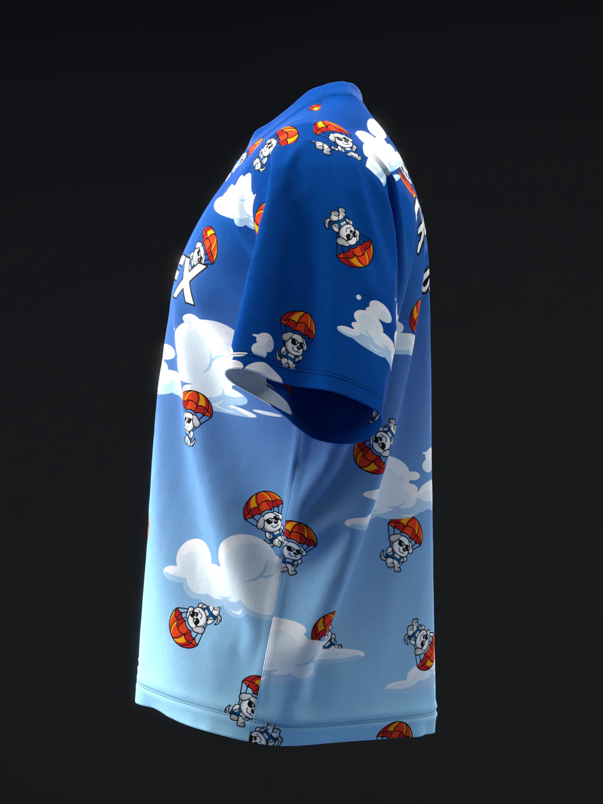 Flying Doggo - Blue - Bowling Jersey - Image 6
