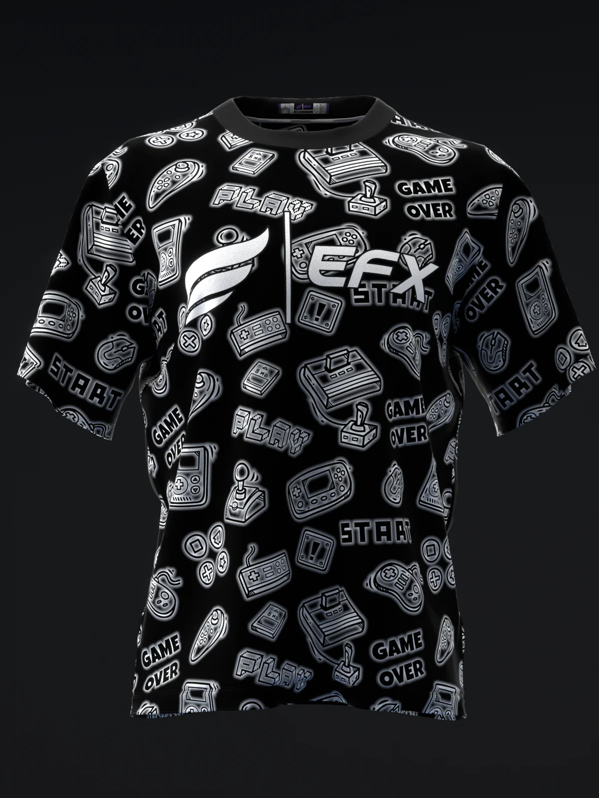 Game Over - Black - Bowling Jersey - Image 2