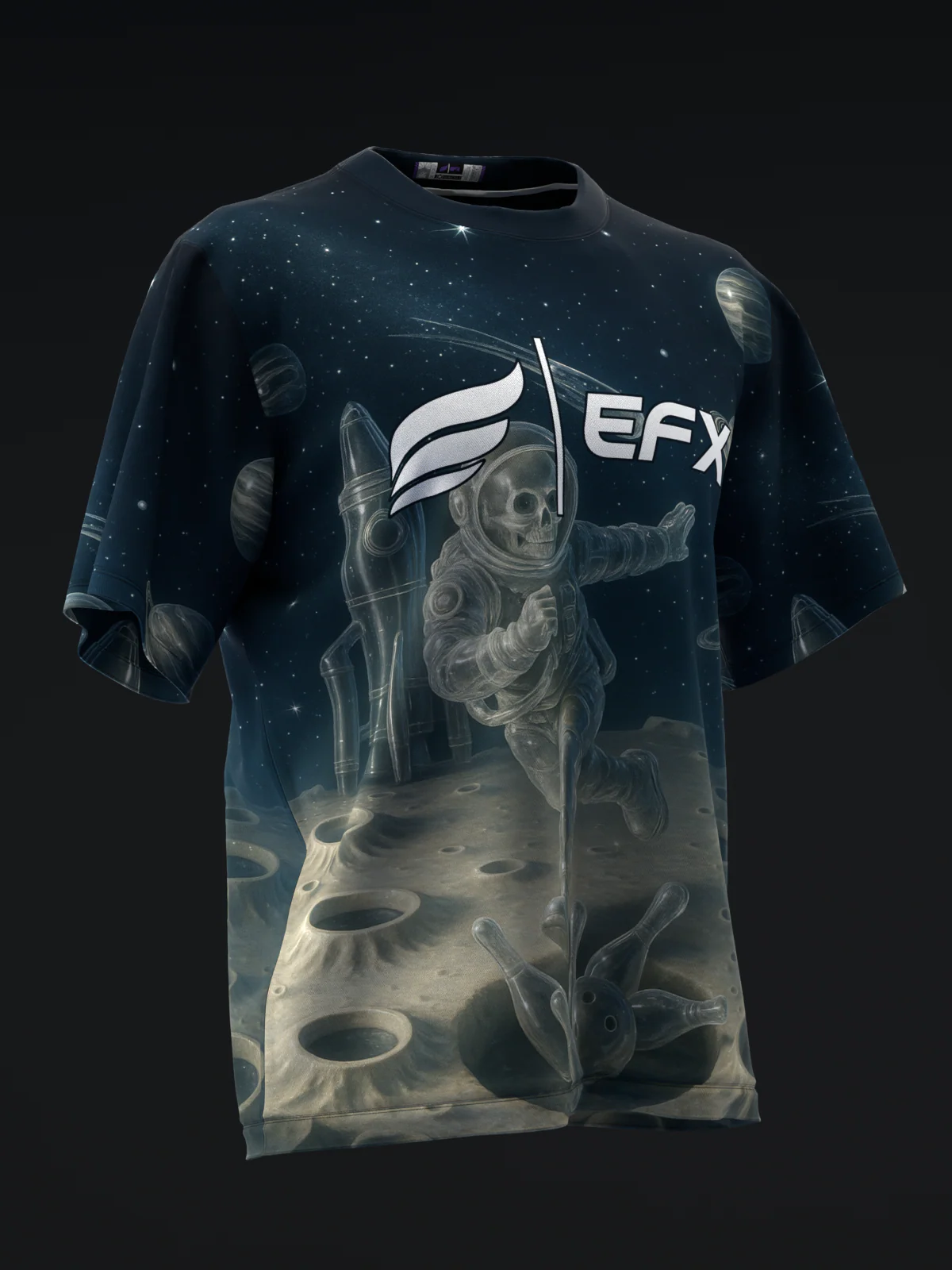 Glass Bowling - Navy - Bowling Jersey - Image 3