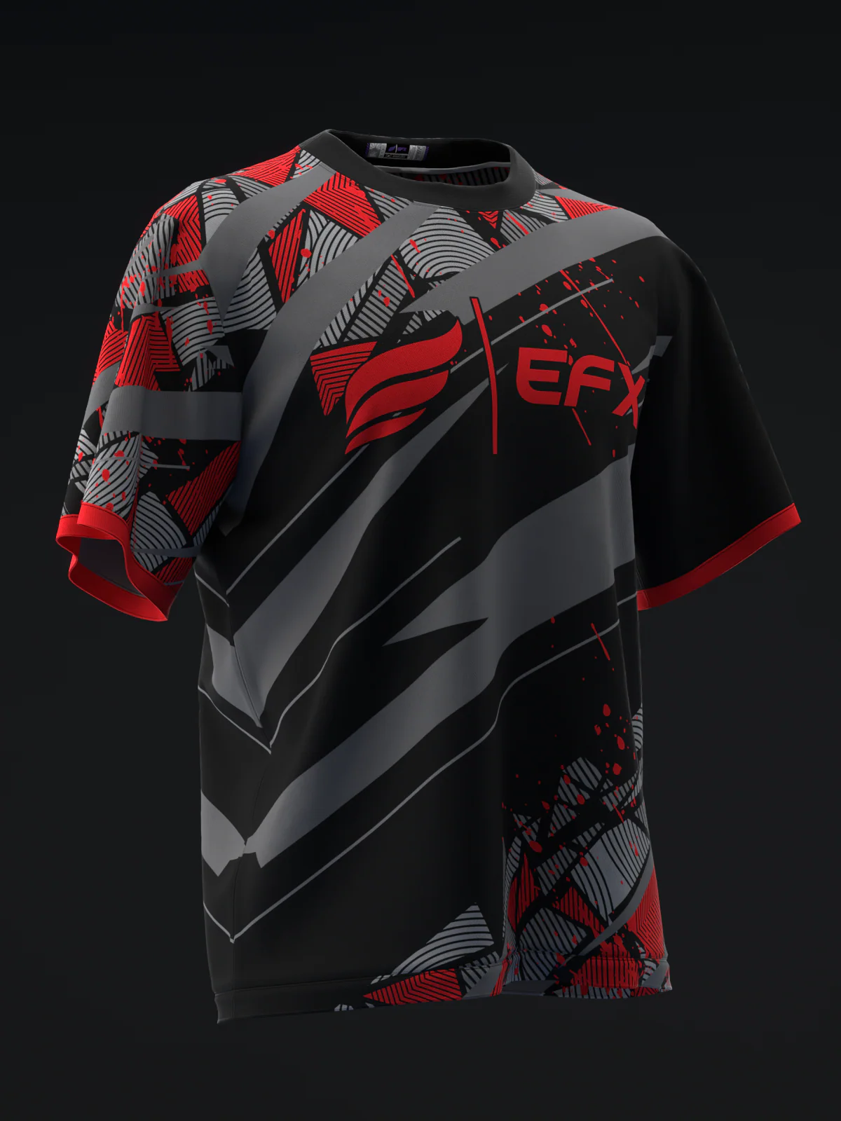 Glatter - Black Red - Bowling Jersey - Image 3