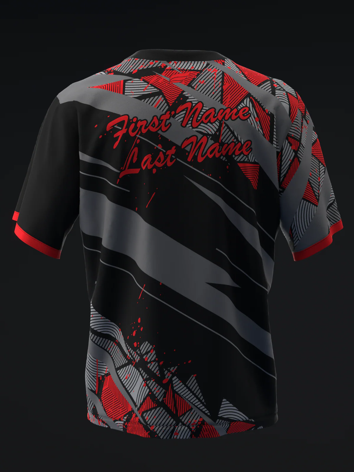 Glatter - Black Red - Bowling Jersey - Image 5