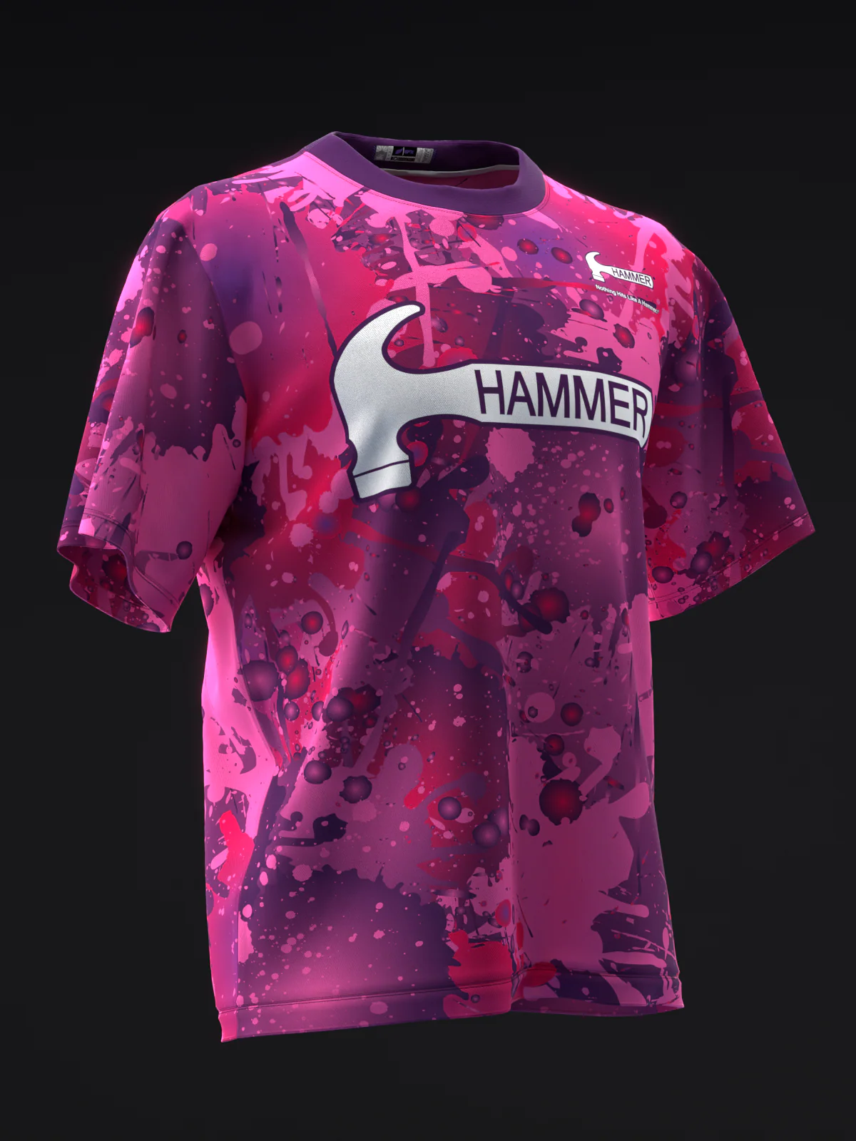 Hammer - Axe Purple Pink - Bowling Jersey - Image 3
