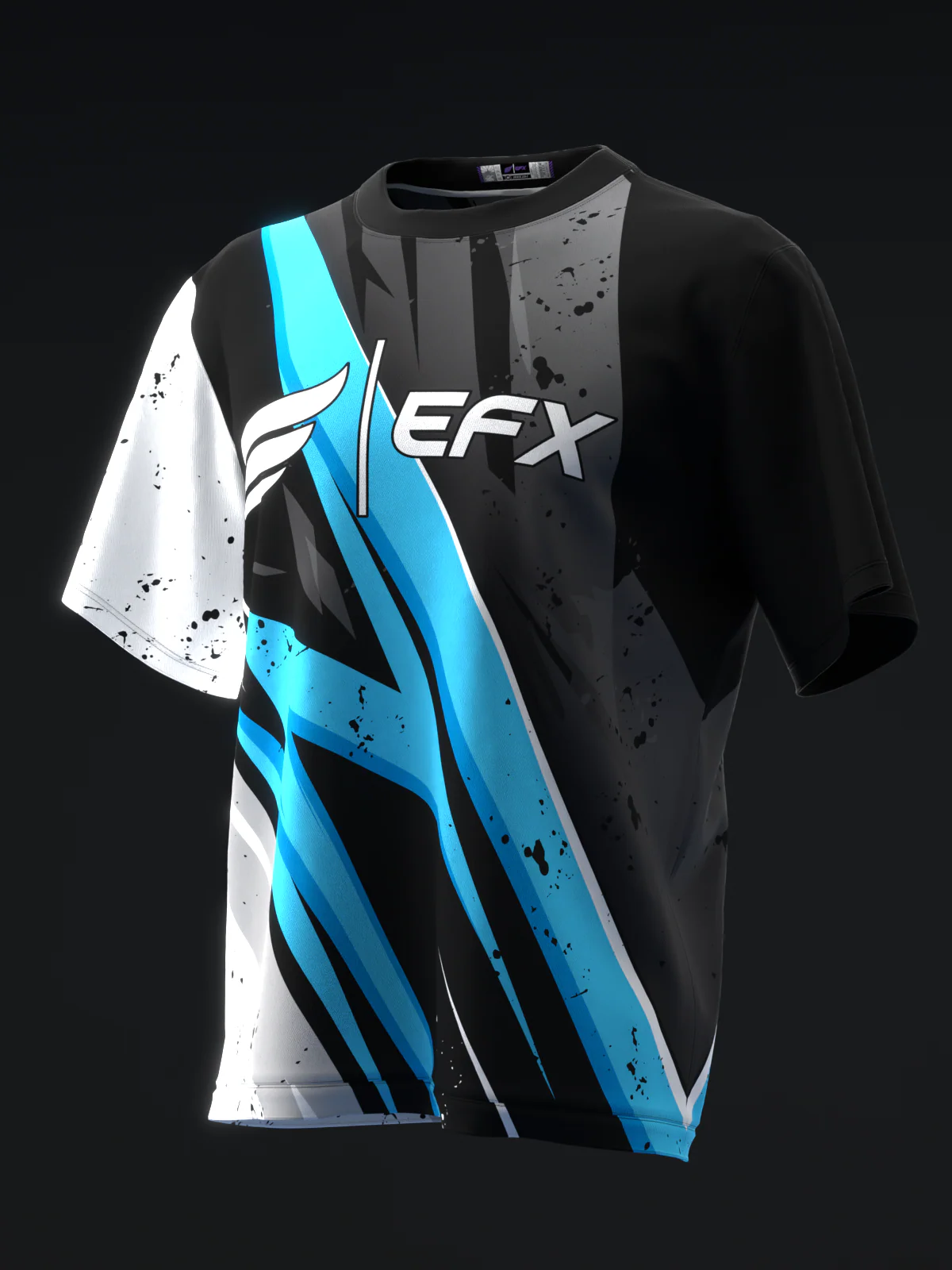 ISST Splice - Black White Blue - Bowling Jersey