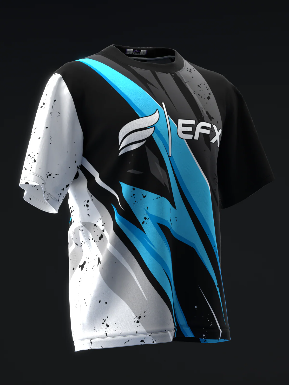 ISST Splice - Black White Blue - Bowling Jersey - Image 3