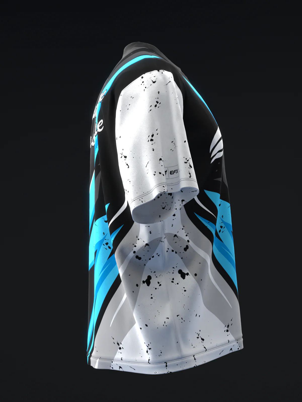 ISST Splice - Black White Blue - Bowling Jersey - Image 4