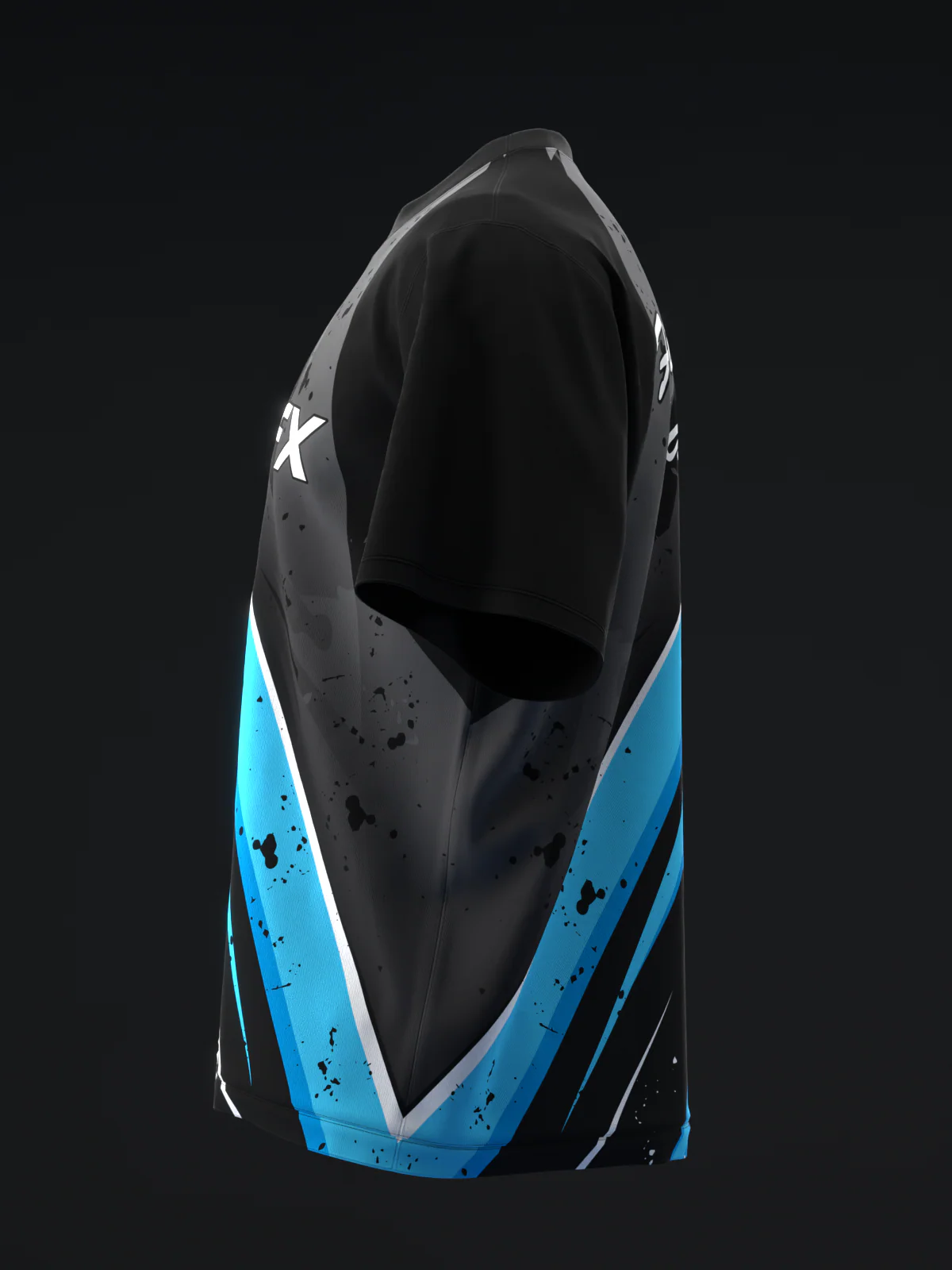 ISST Splice - Black White Blue - Bowling Jersey - Image 6
