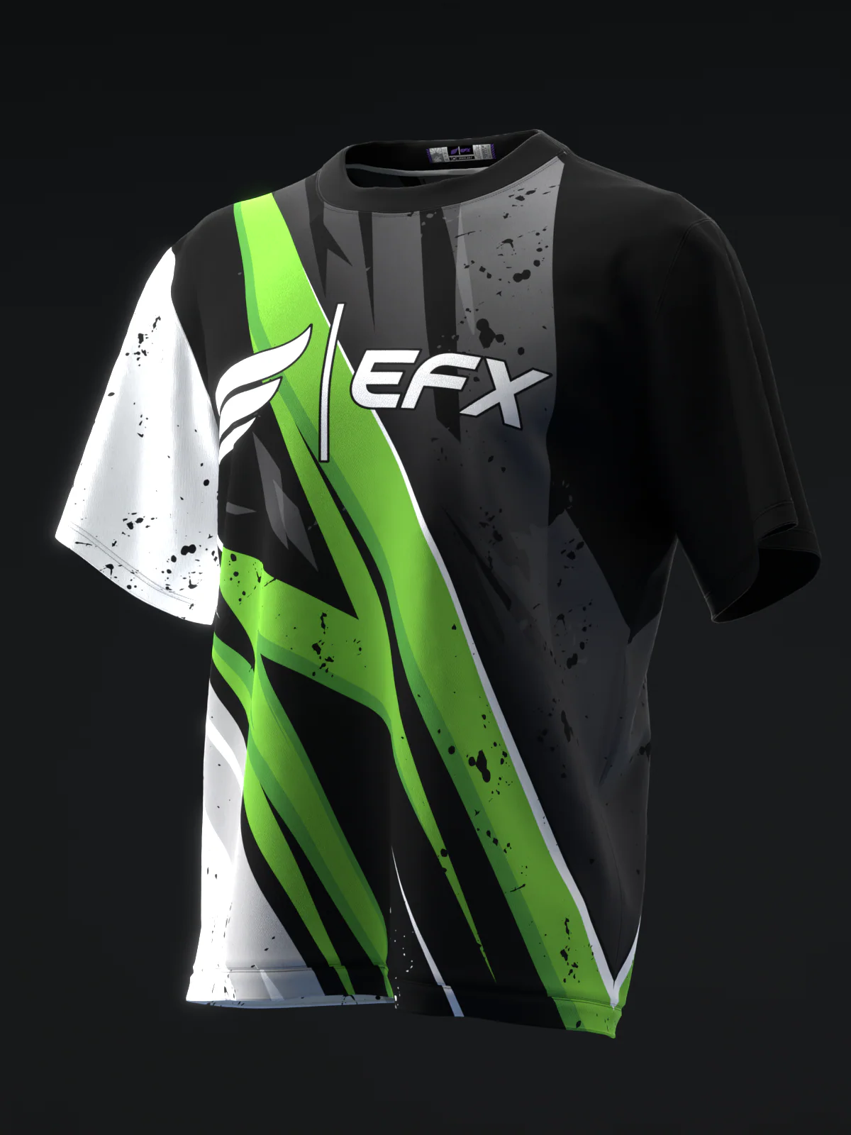 ISST Splice - Black White Green - Bowling Jersey