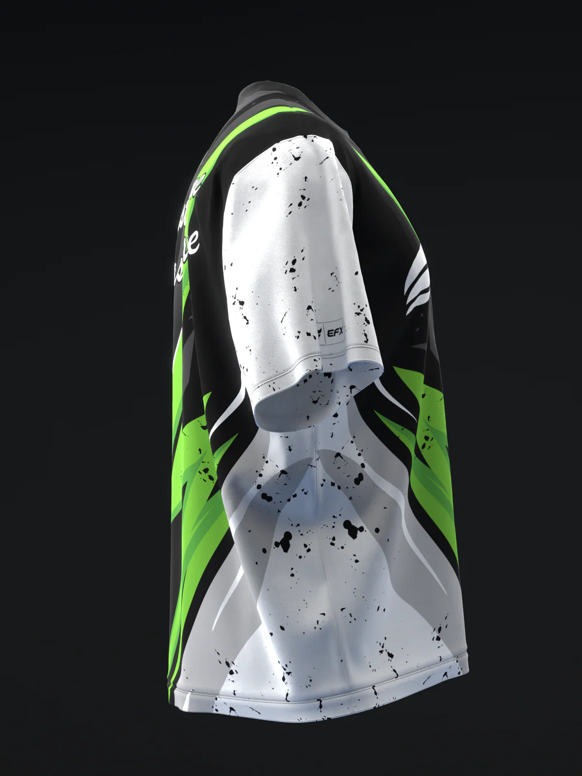 ISST Splice - Black White Green - Bowling Jersey - Image 4