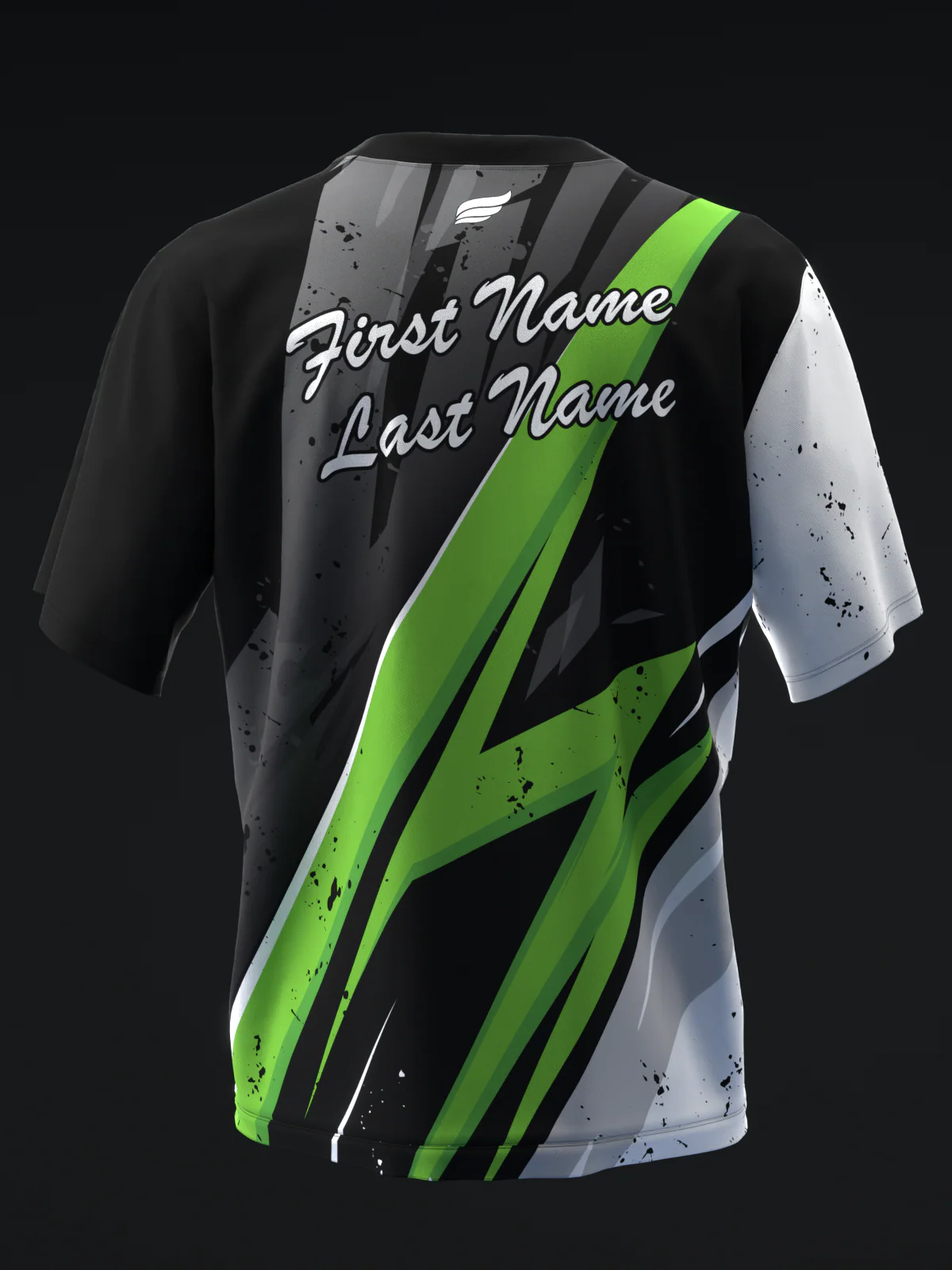 ISST Splice - Black White Green - Bowling Jersey - Image 5