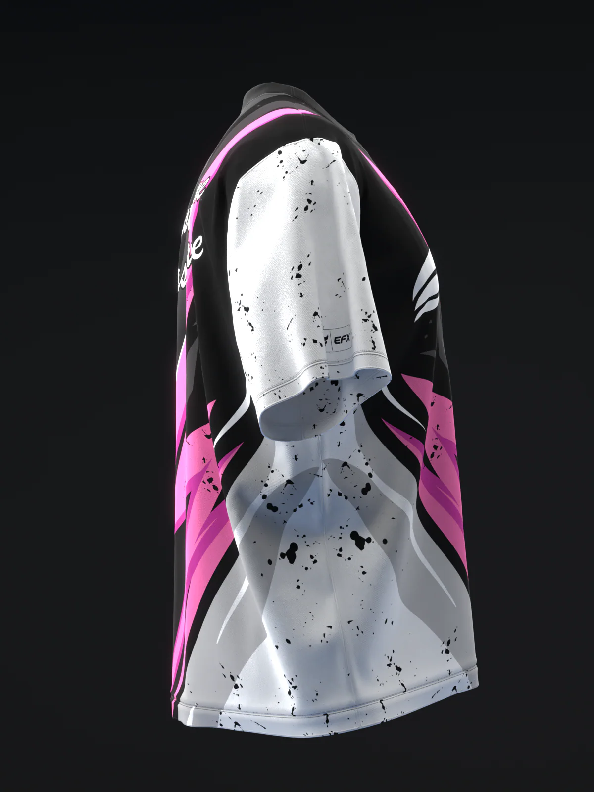 ISST Splice - Black White Pink - Bowling Jersey - Image 4