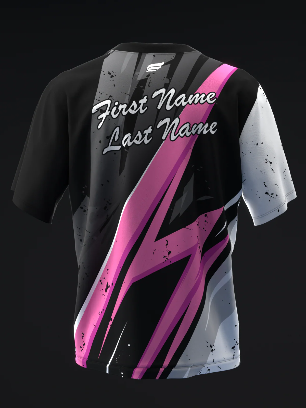 ISST Splice - Black White Pink - Bowling Jersey - Image 5