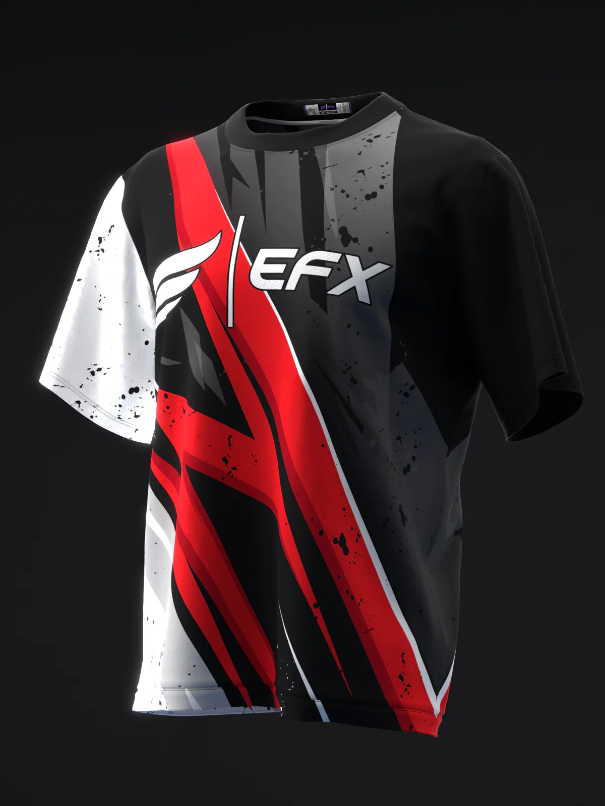 ISST Splice - Black White Red - Bowling Jersey