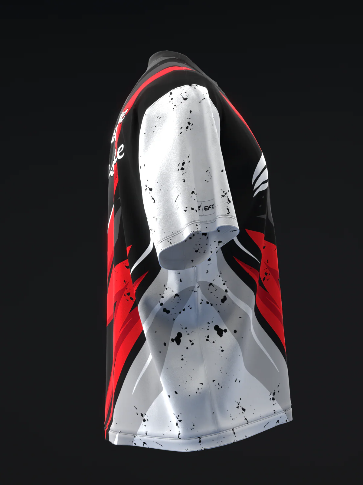 ISST Splice - Black White Red - Bowling Jersey - Image 4