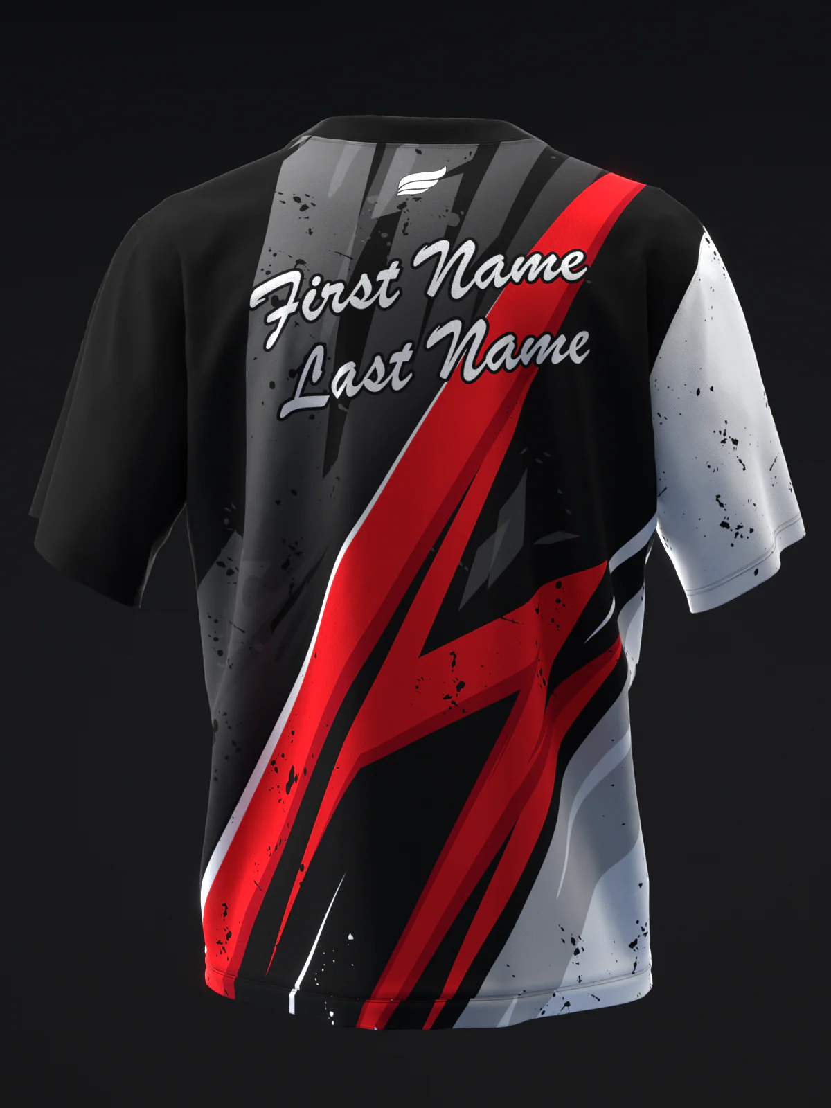 ISST Splice - Black White Red - Bowling Jersey - Image 5