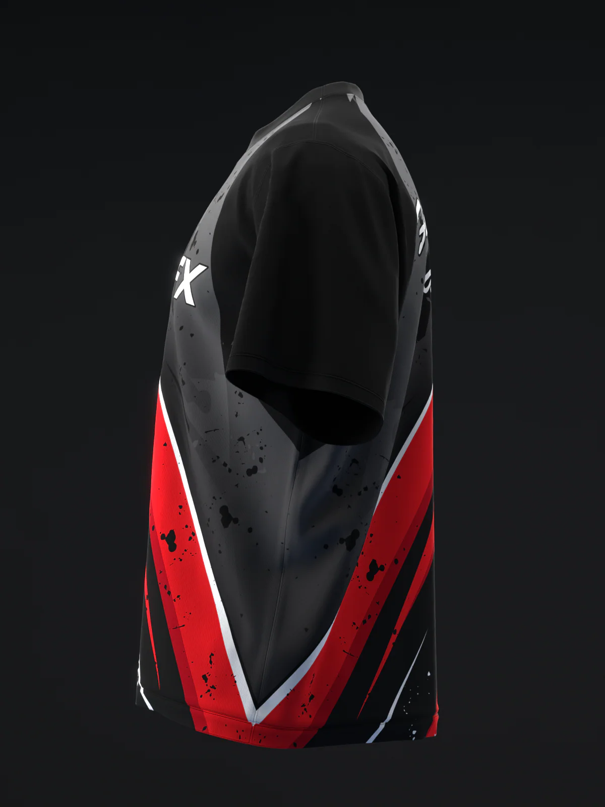 ISST Splice - Black White Red - Bowling Jersey - Image 6