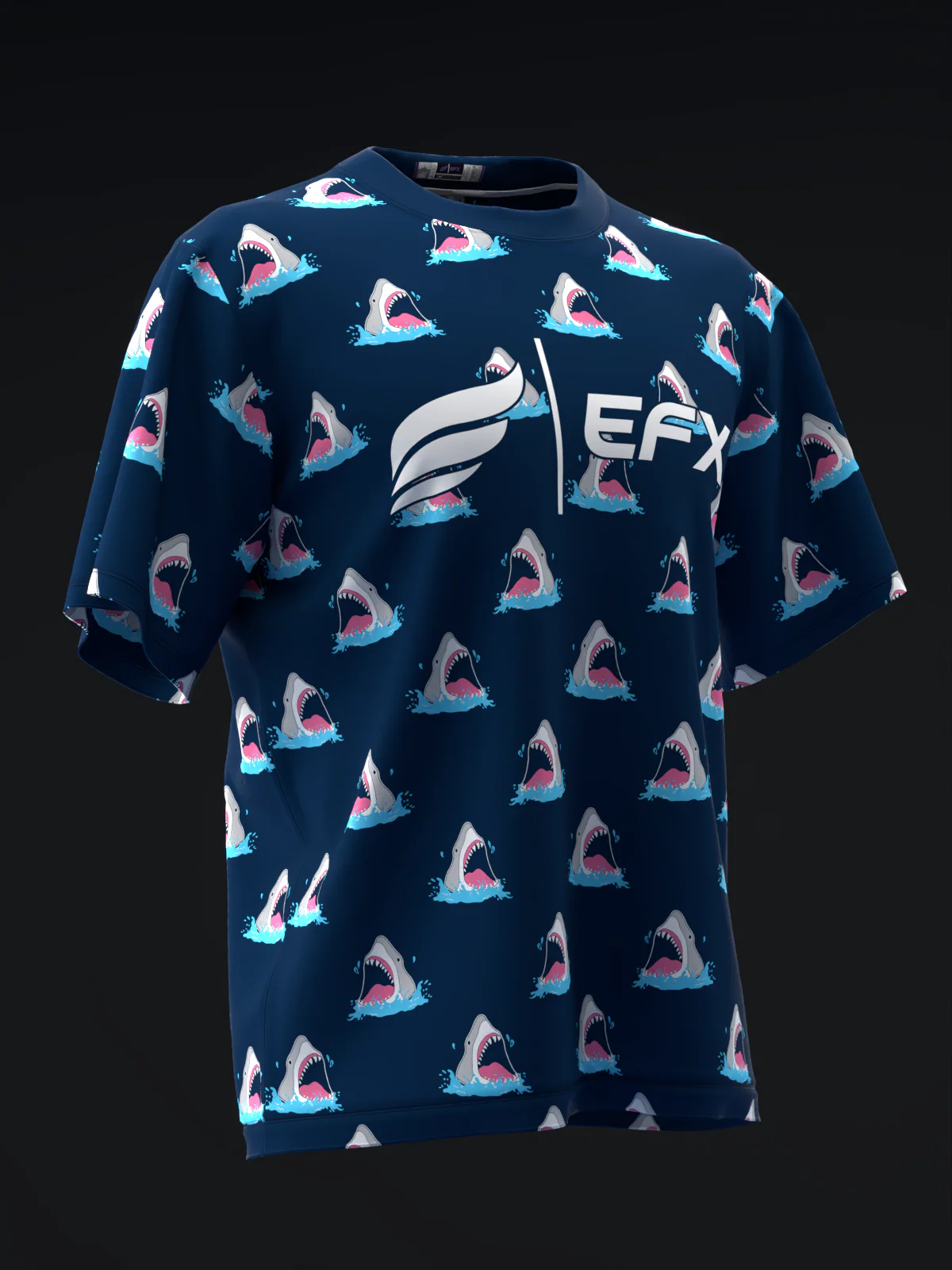 Jaws - Navy - Bowling Jersey - Image 3