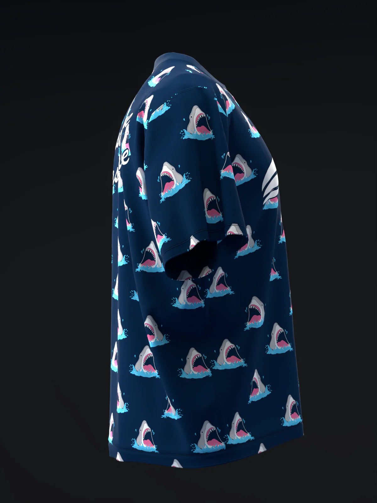 Jaws - Navy - Bowling Jersey - Image 4