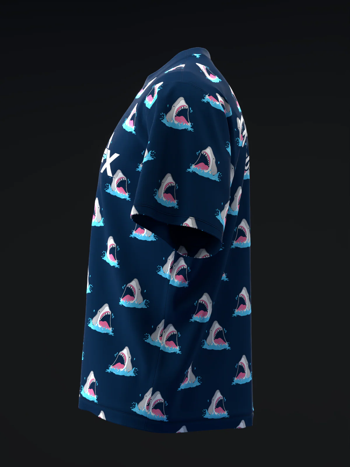 Jaws - Navy - Bowling Jersey - Image 6