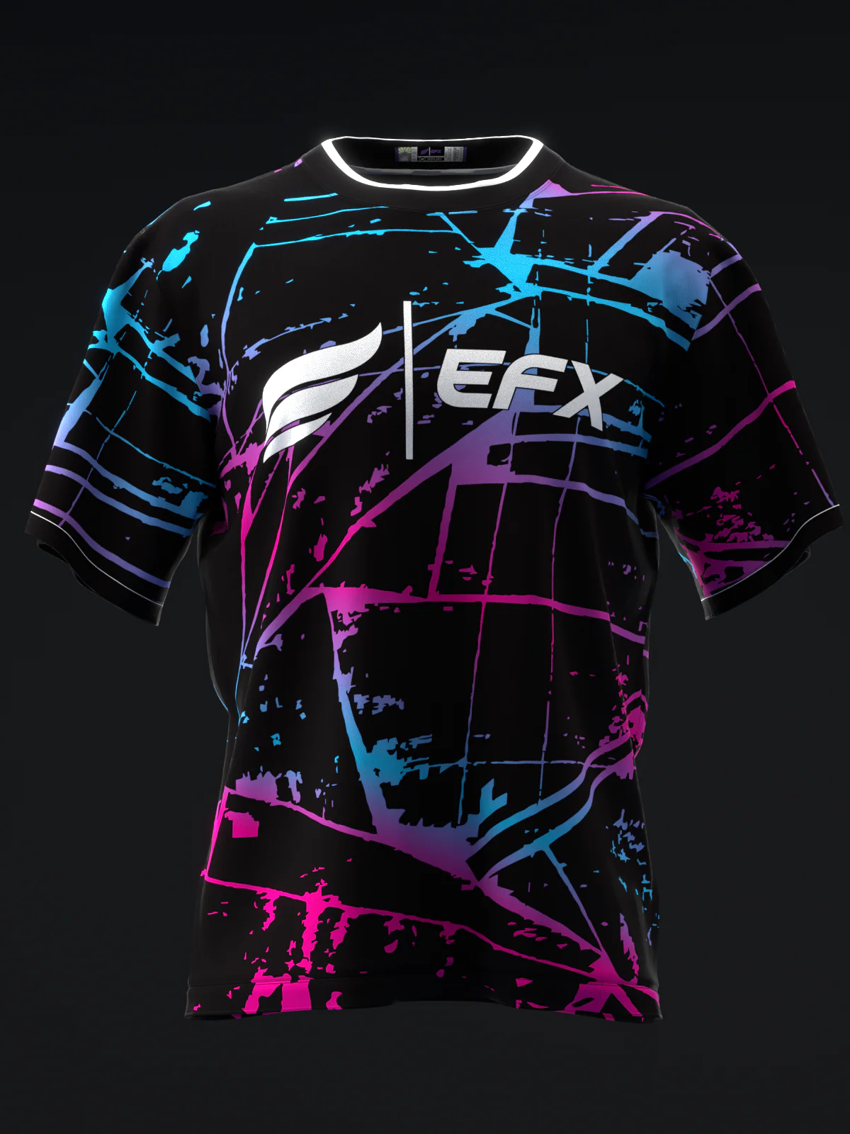 Kalei - Neon Pink Blue - Bowling Jersey - Image 2