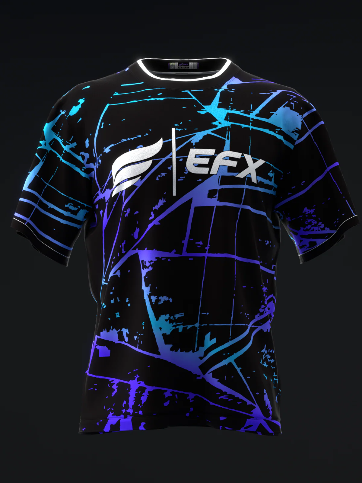 Kalei - Neon Purple Blue - Bowling Jersey - Image 2