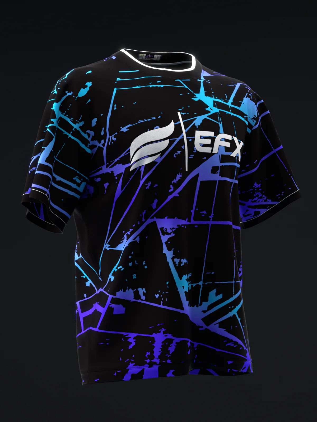 Kalei - Neon Purple Blue - Bowling Jersey - Image 3