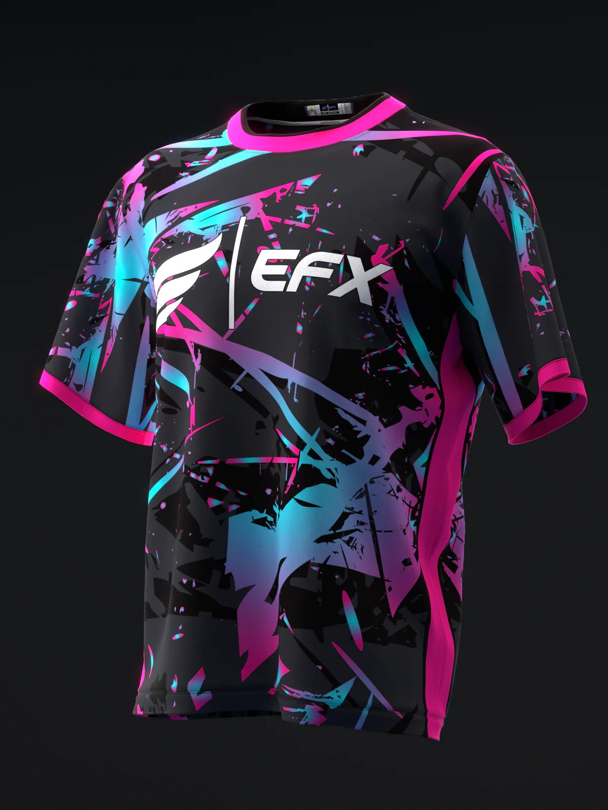 Karma - Neon Pink Blue - Bowling Jersey