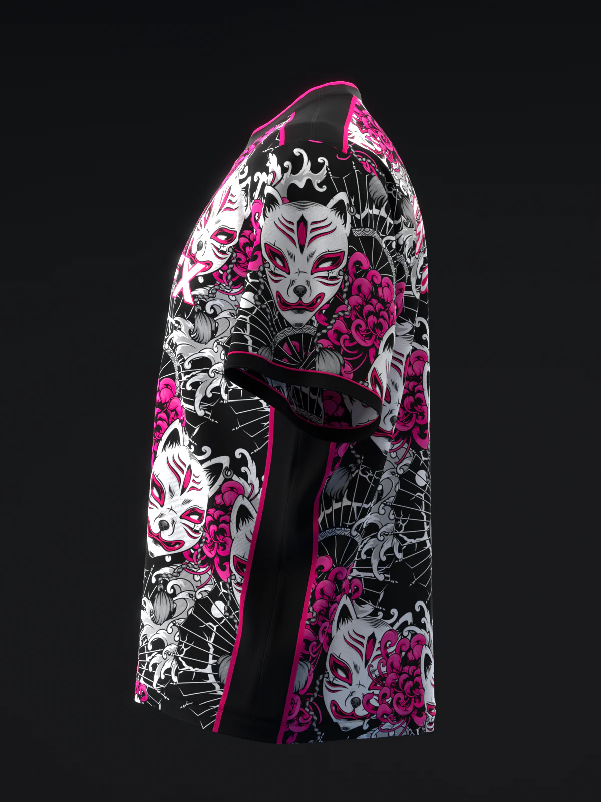 Kitsune - Black Pink - Bowling Jersey - Image 6