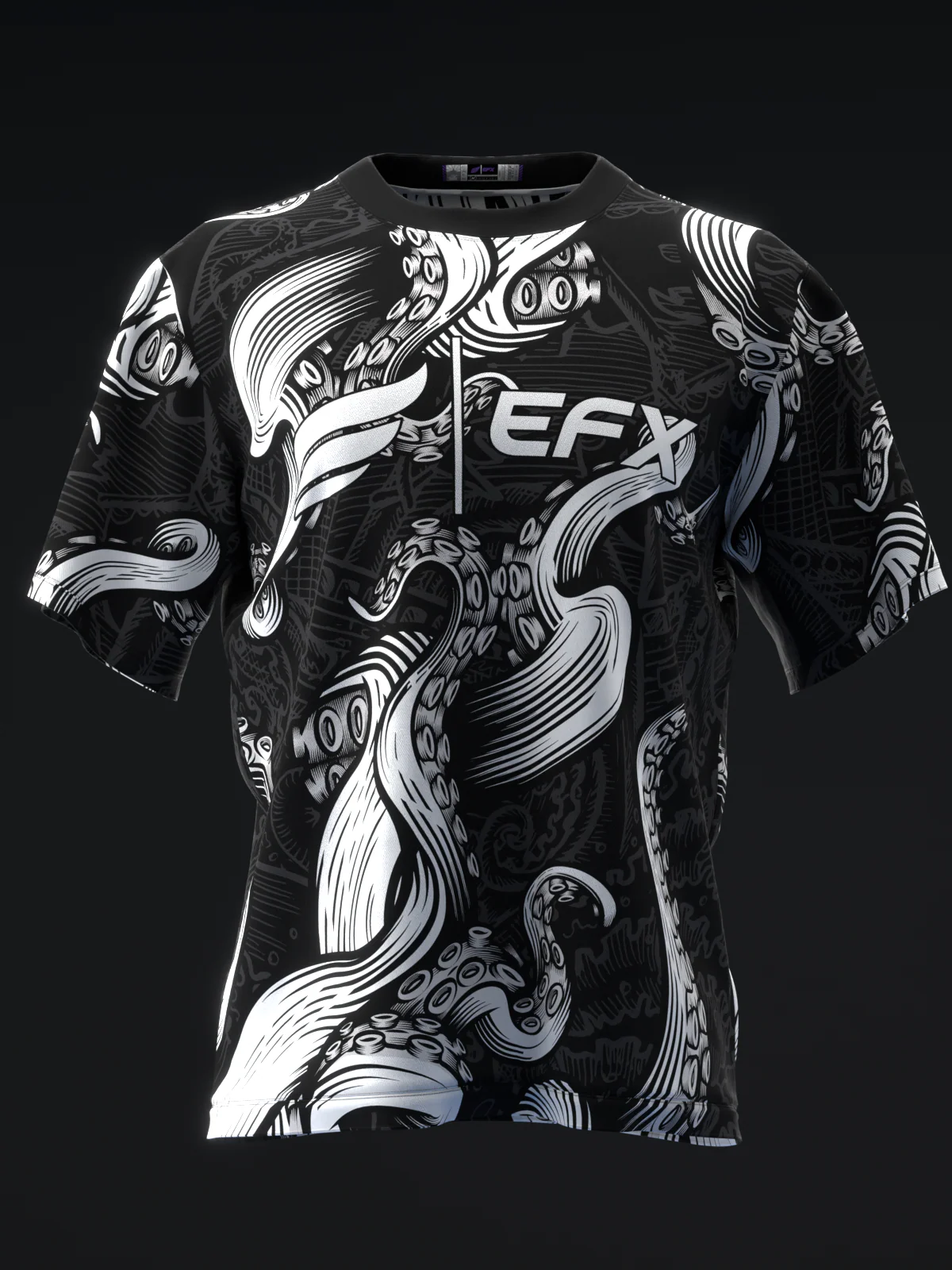Kraken - Black - Bowling Jersey - Image 2