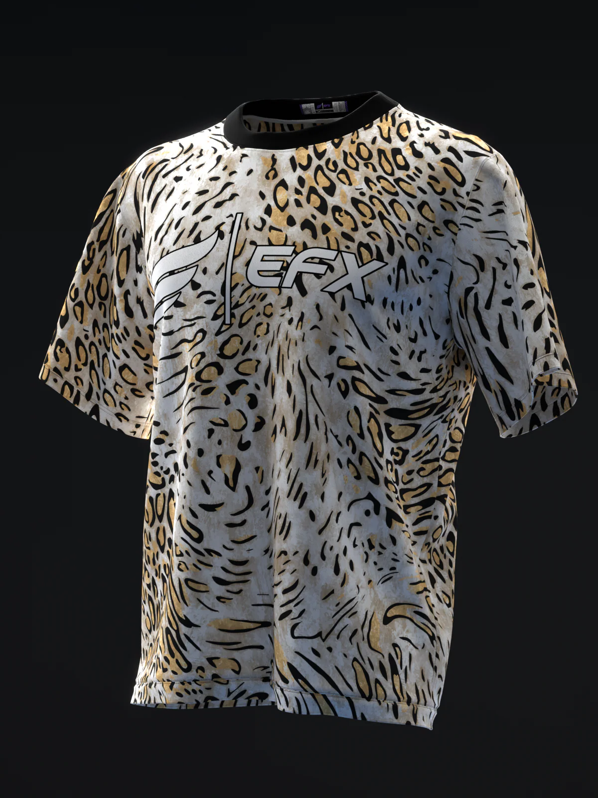Leopard - Black Tan - Bowling Jersey