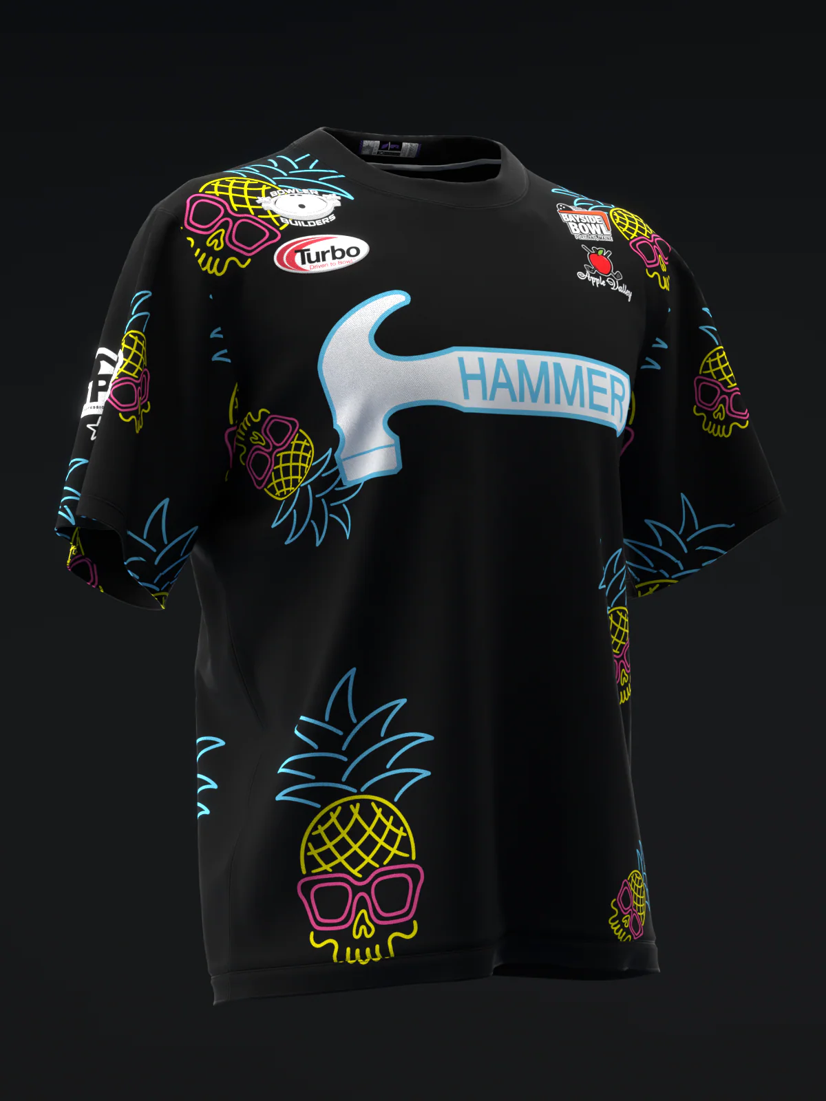 Mallory Clark 2025 - Pineapple Skulls - Bowling Jersey - Image 3