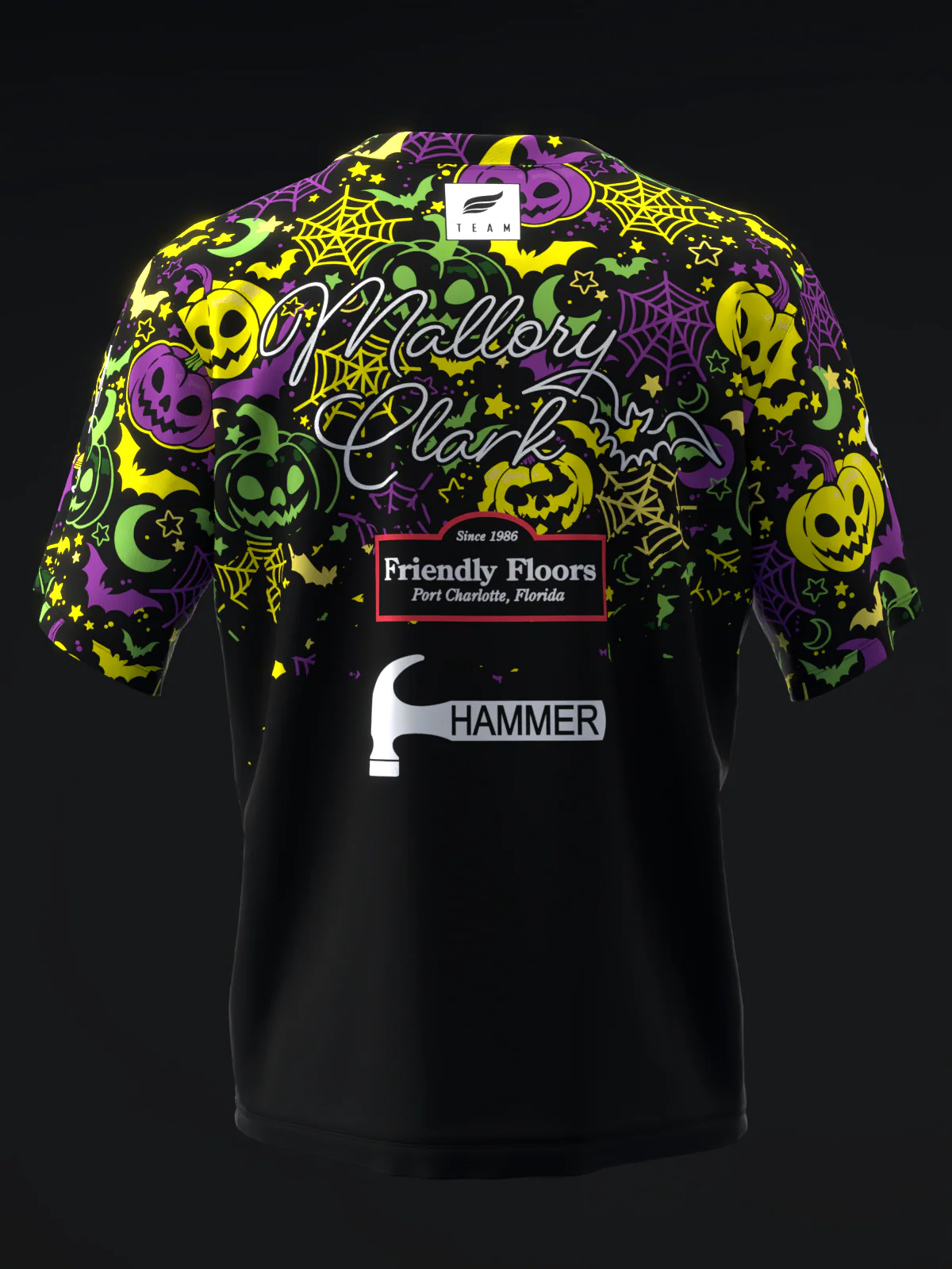 Mallory Clark 2026 - Halloween Emoticon - Bowling Jersey - Image 5