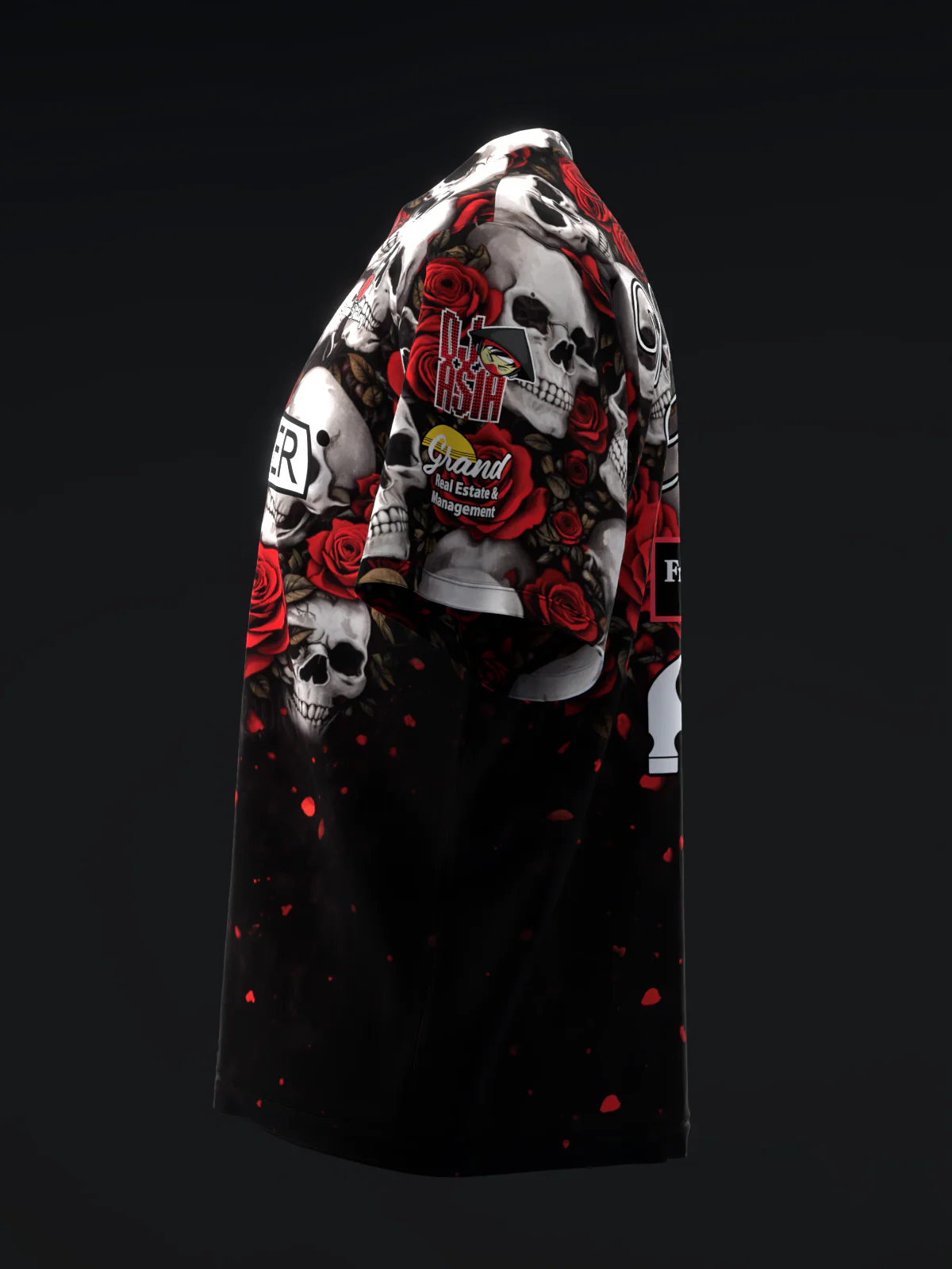 Mallory Clark 2026 - Skull Roses - Bowling Jersey - Image 6
