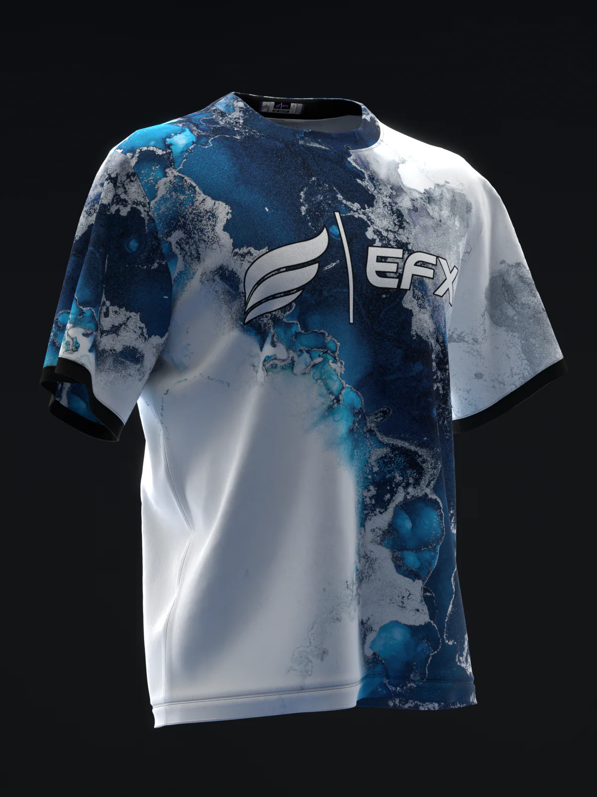 Marbliss - Blue - Bowling Jersey - Image 3