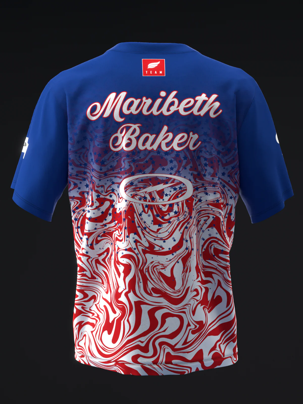 Maribeth Baker 2024 - Falling Stars - Bowling Jersey - Image 5