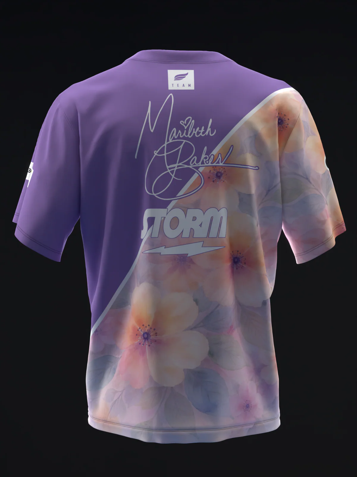 Maribeth Baker 2026 - Split Watercolor - Bowling Jersey - Image 5