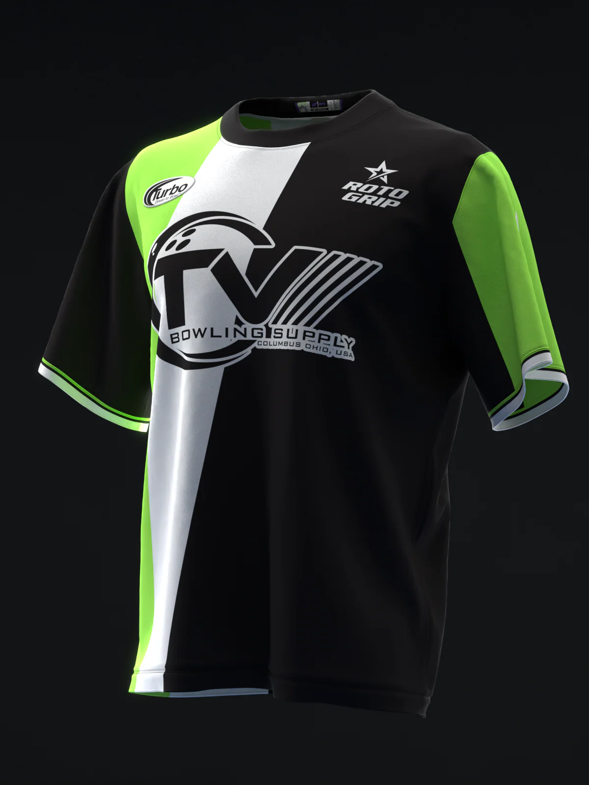 Michael Tang 2024 - Retro Stripes Neon BNGW - Bowling Jersey