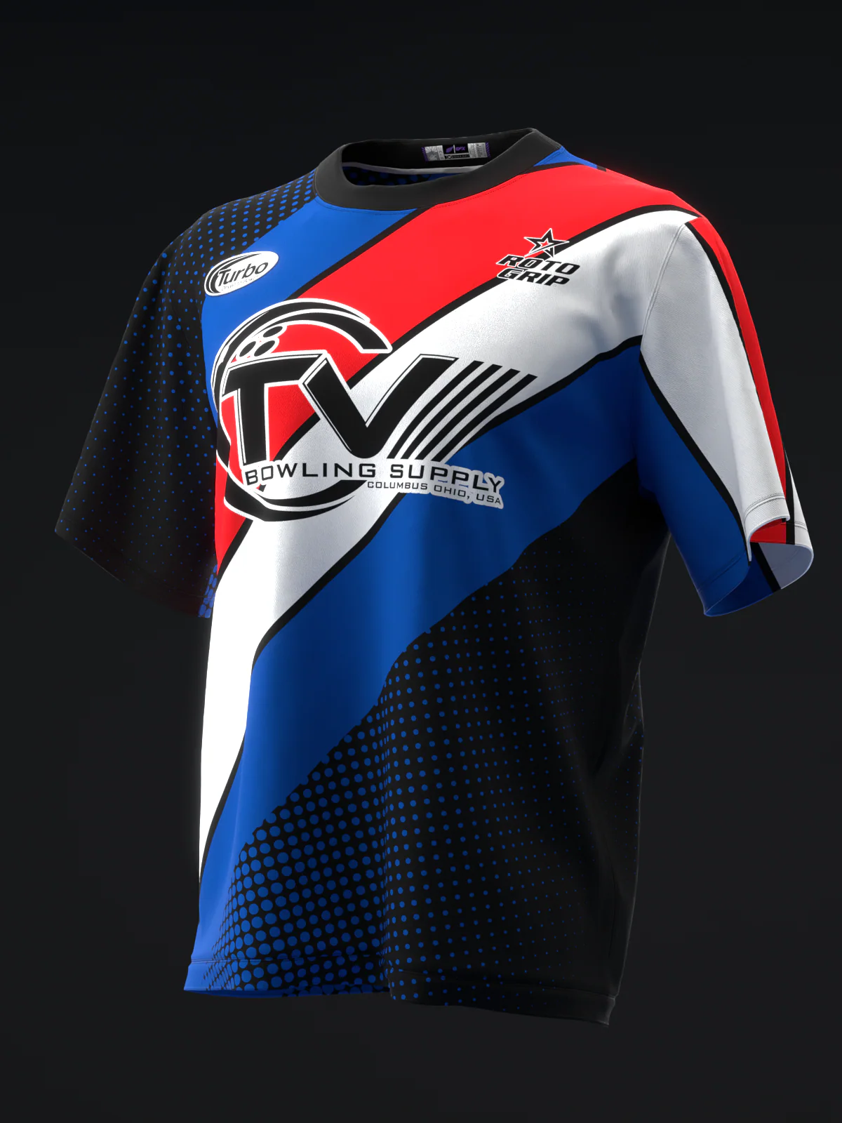 Michael Tang 2024 - Retro Stripes Red Evolution BRB - Bowling Jersey