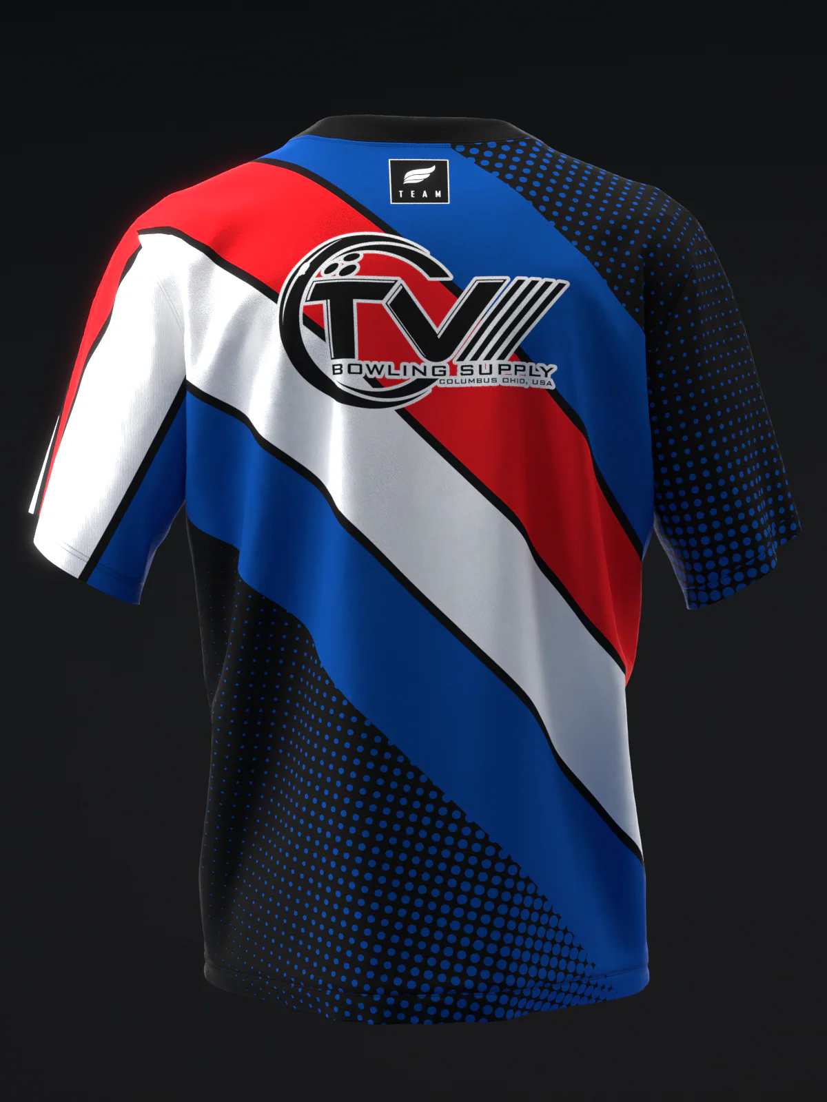 Michael Tang 2024 - Retro Stripes Red Evolution BRB - Bowling Jersey - Image 5