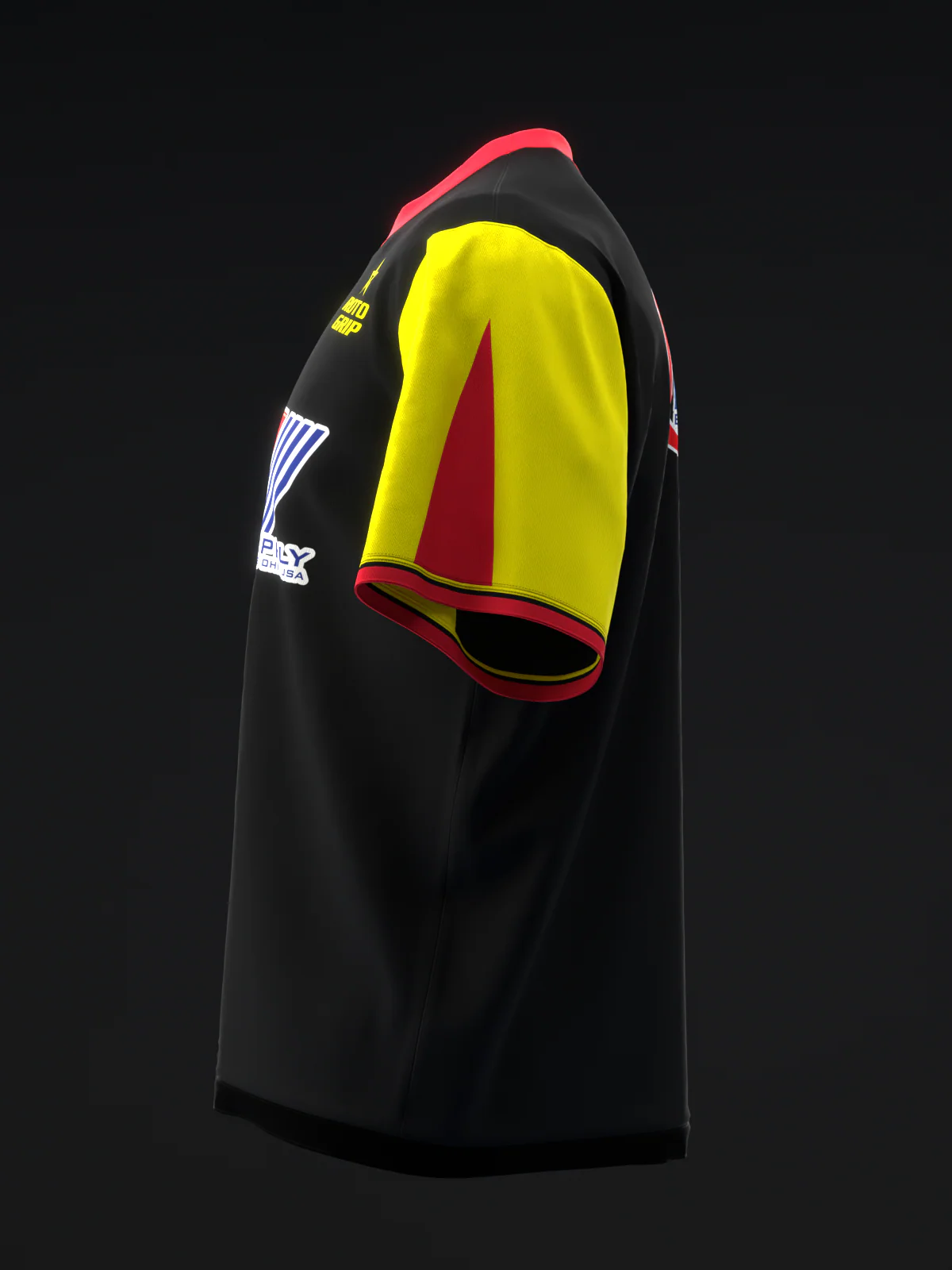 Michael Tang 2024 - Retro Stripes RYB - Bowling Jersey - Image 6