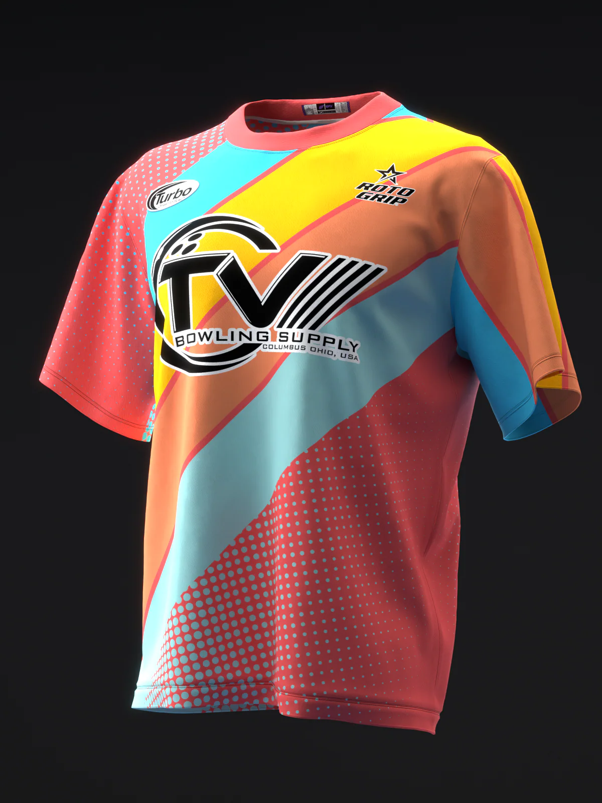 Michael Tang 2025 - Retro Stripes Sum - Bowling Jersey
