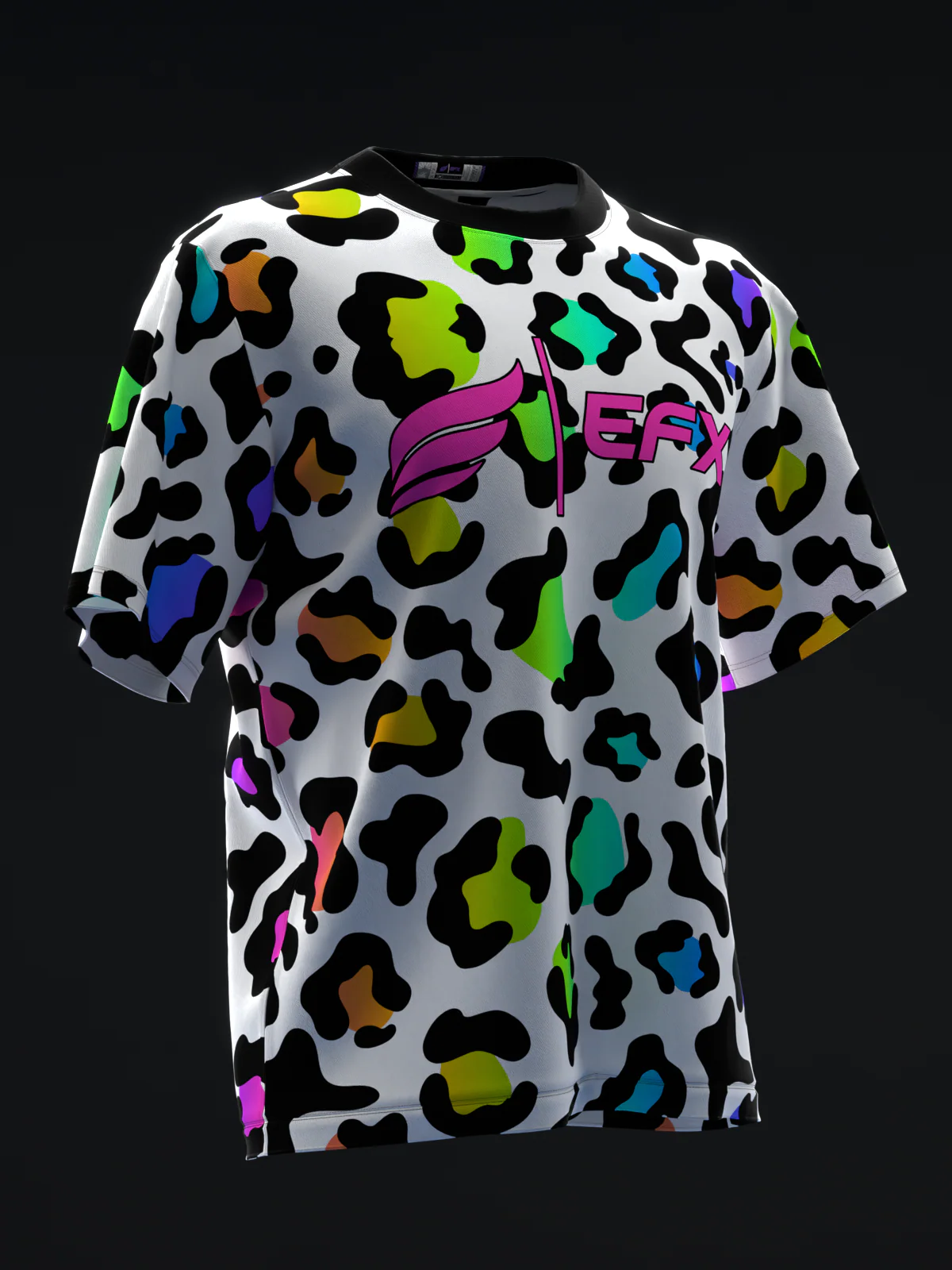 Neon Cheetah - Vibrant - Bowling Jersey - Image 3