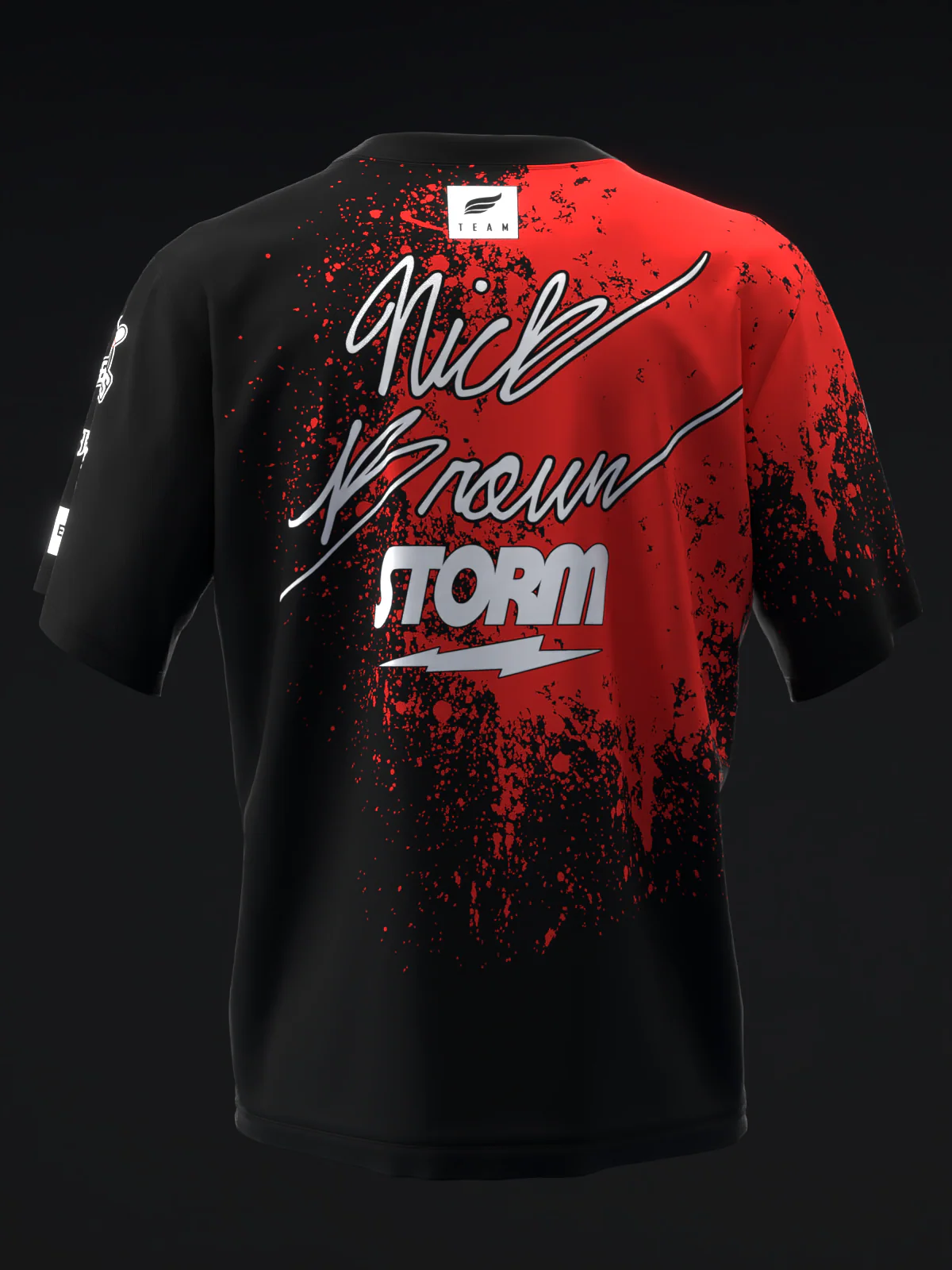 Nick Brown 2026 - Splatter Red - Bowling Jersey - Image 5