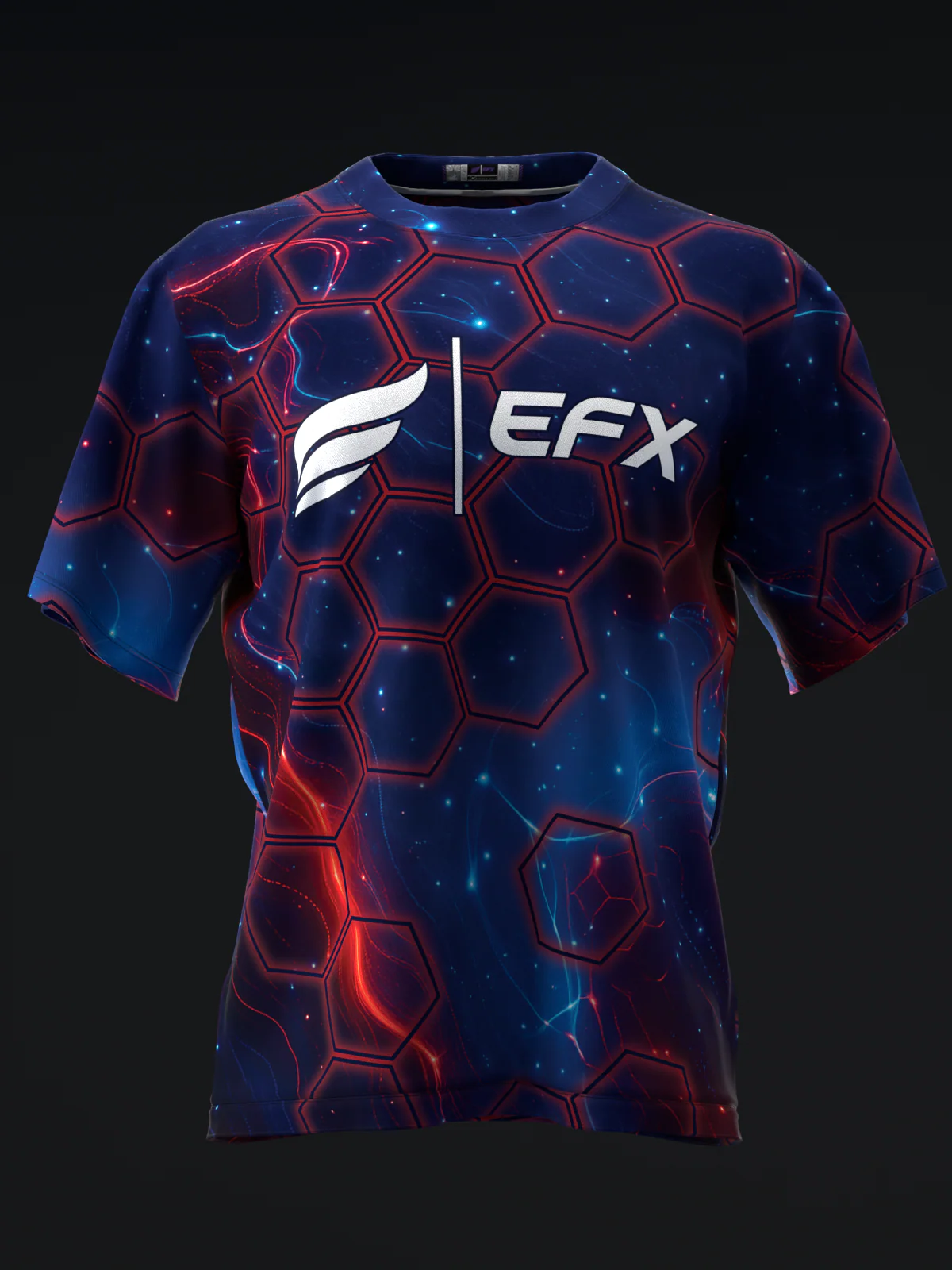 Nova Cyber - Blue Red - Bowling Jersey - Image 2