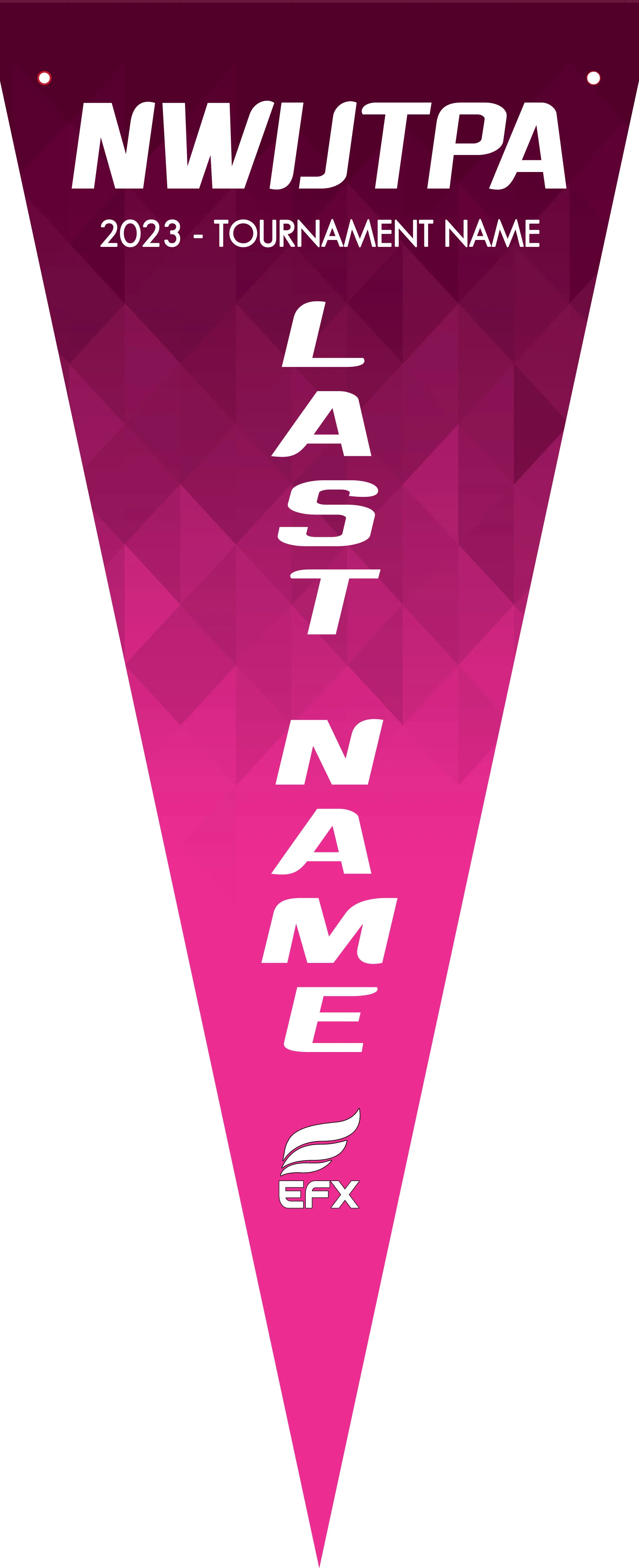 NWIJTPA - Geometric - Bowling Pennant - Image 3