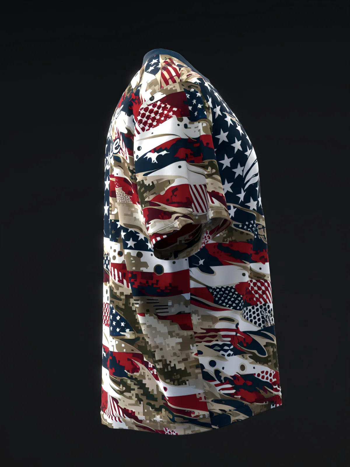 Patriotic Camo - RWB - Bowling Jersey - Image 4